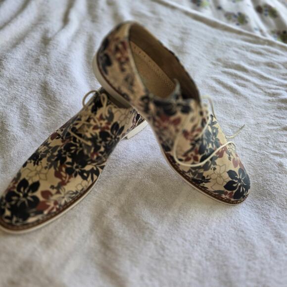 STACY ADAMS EUC Spring Summer Floral Plain Toe Derby Wedding Shoes - Men\'s 12M main image 6